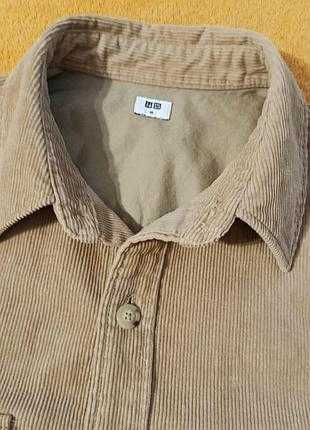 Сорочка вельветова жіноча uniqlo куртка оверсайз бавовняна унісекс m