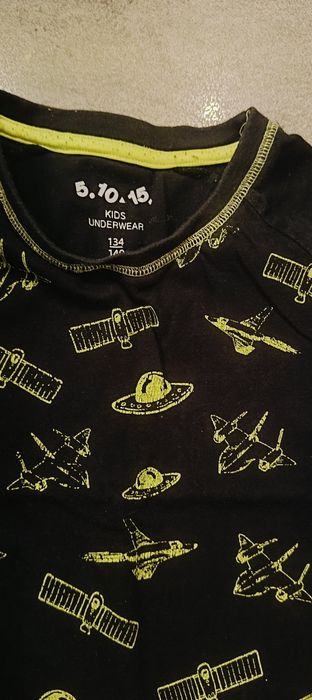 Piżama chłopięca z krótkim rękawem, 5 10 15, rozmiar 134/140 cm