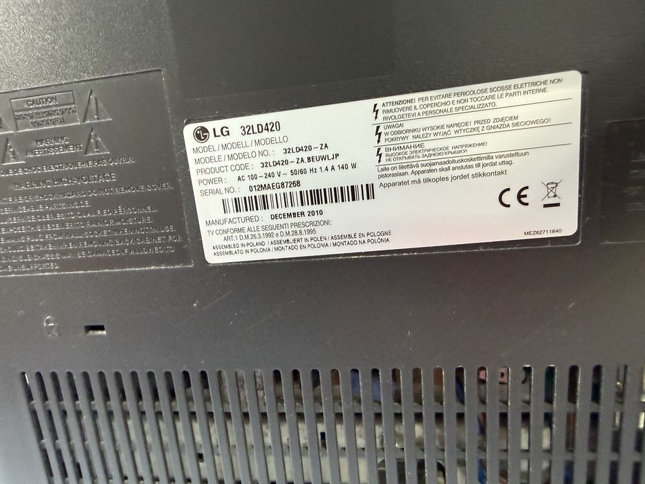 Tv lg 32 d420 z pilotem uzywany