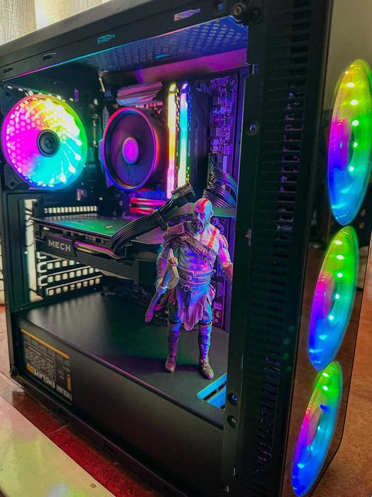 Caixa Gaming / Teclado mecânico RGB