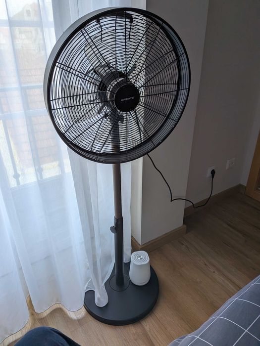 Ventoinha de Pé Create Air Stand Wood 50W (Estilo Retro / Madeira)