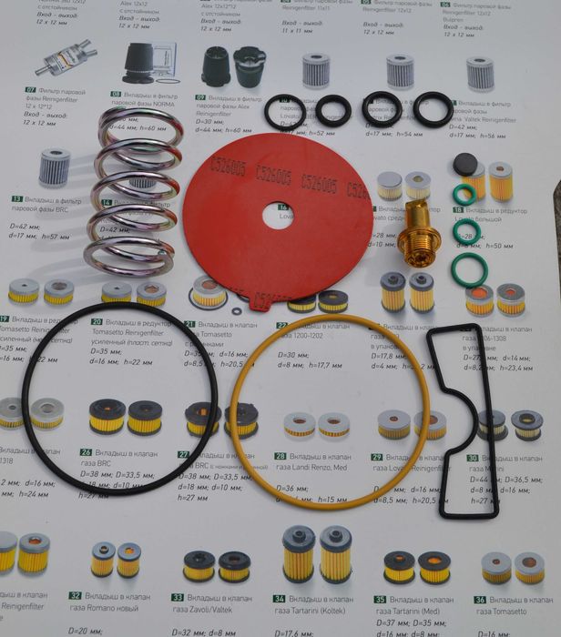 BRC. Фільтри, ремкомплекти, редуктора та багато іншого