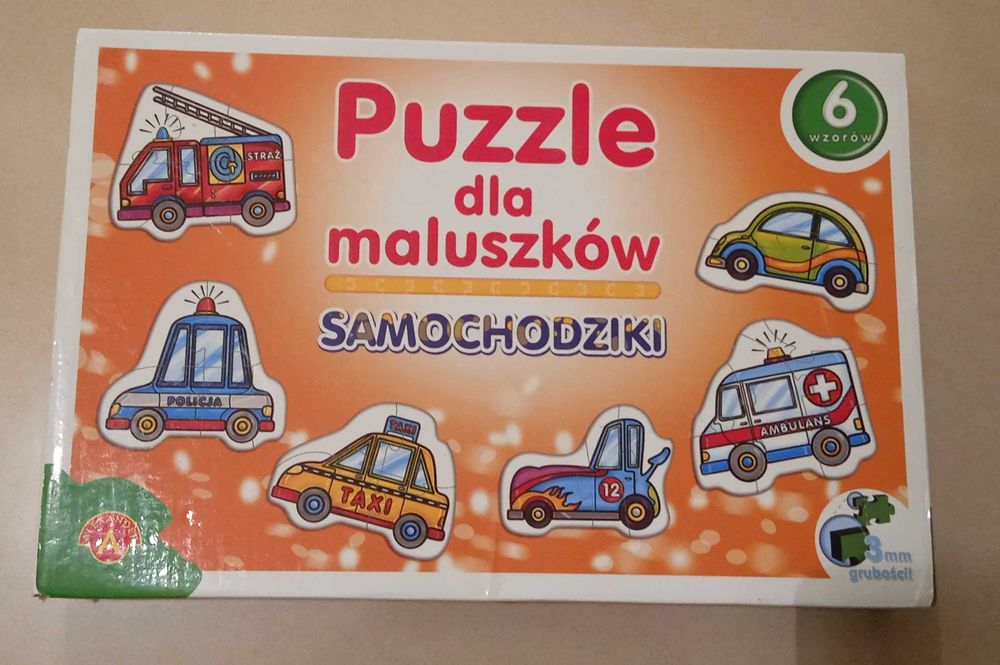 puzzle dla maluszków samochodziki alexander