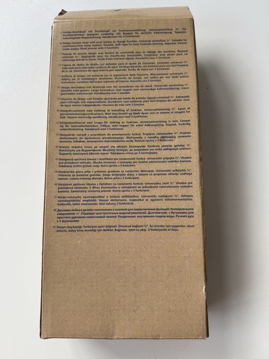 Нова Лійка душова Wenko Design white, пластик (ABS)