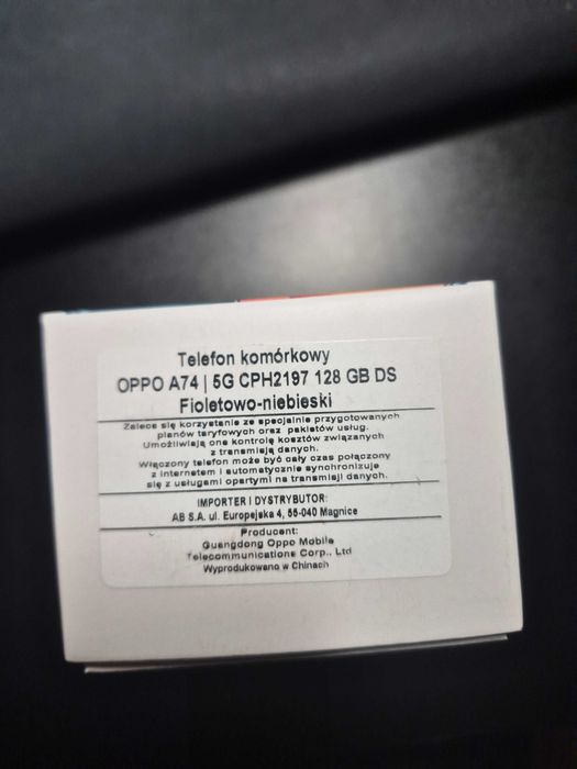 Smartfon OPPO A74 5G