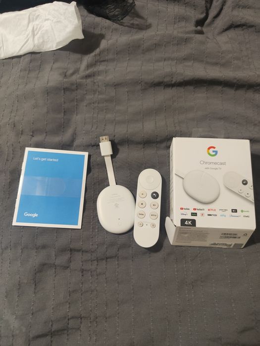 Zestaw multimedialny Chromecast 4k odtwarzacz przystawka do telewizora