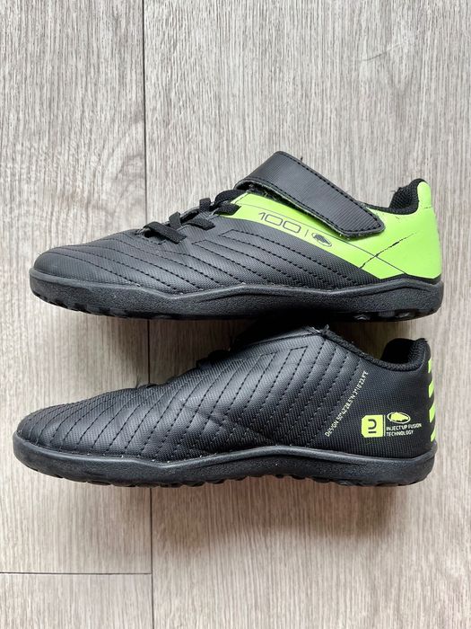Dziecięce buty do piłki nożnej Kipsta 100 Easy Turf - rozm. 34