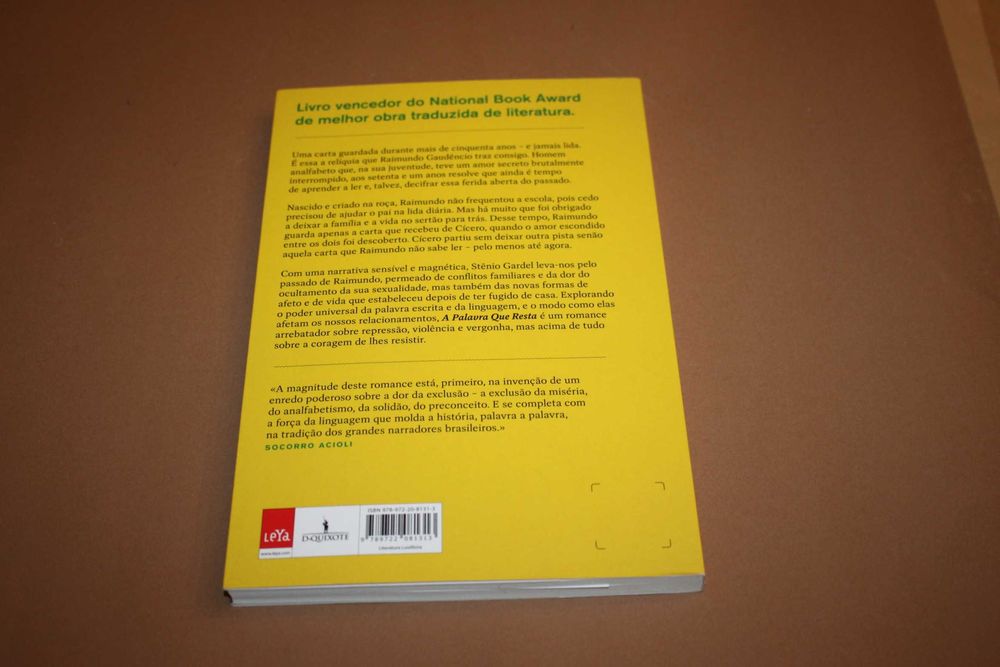 ' A Palavra que Resta de Stênio Gardel