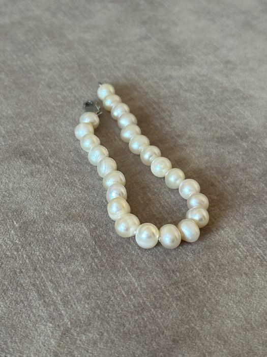 Браслет з натуральними перлами/19см