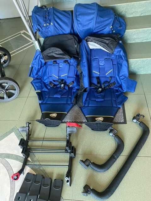 Wózek dla bliźniąt 2w1 KOMIS