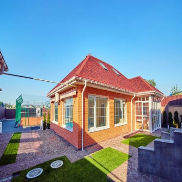 #434 котедж подобово з теплим басейном і великою альтанкою