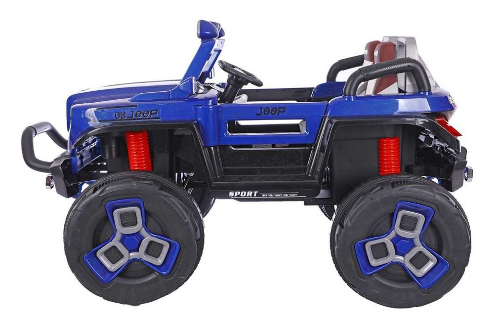 Auto na akumulator Terenowe MEGA 2 silniki 45 W 12 volt Skóra, LED