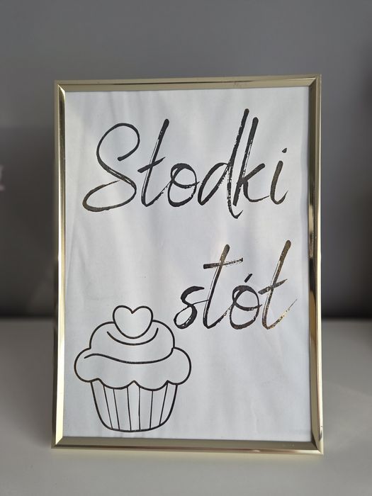 Tabliczka"Słodki stół" wesele