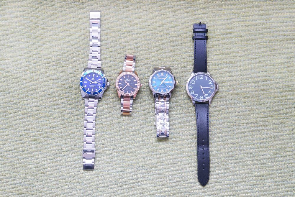 Набор годинників LNLENQIN, Civo Carribian, SHANGMEIMK, GENUINE LEATHER