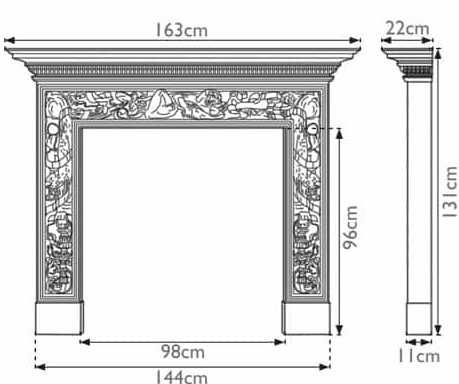 Kominek wiktoriański z II poł. XIX w.