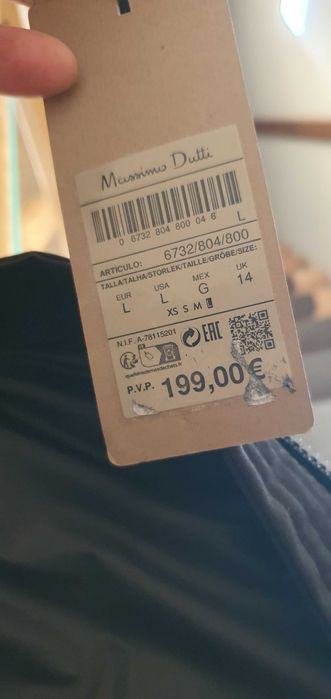 płaszcz Massimo Dutti puchowy