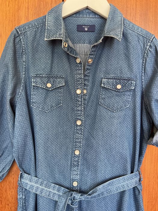 Vestido azul da Gant 10anos