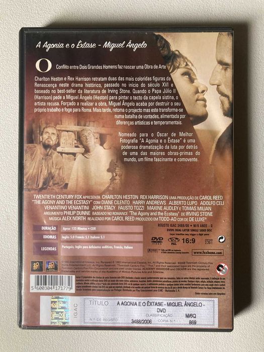 [DVD] A Agonia e o Êxtase (The Agony and the Ecstasy)