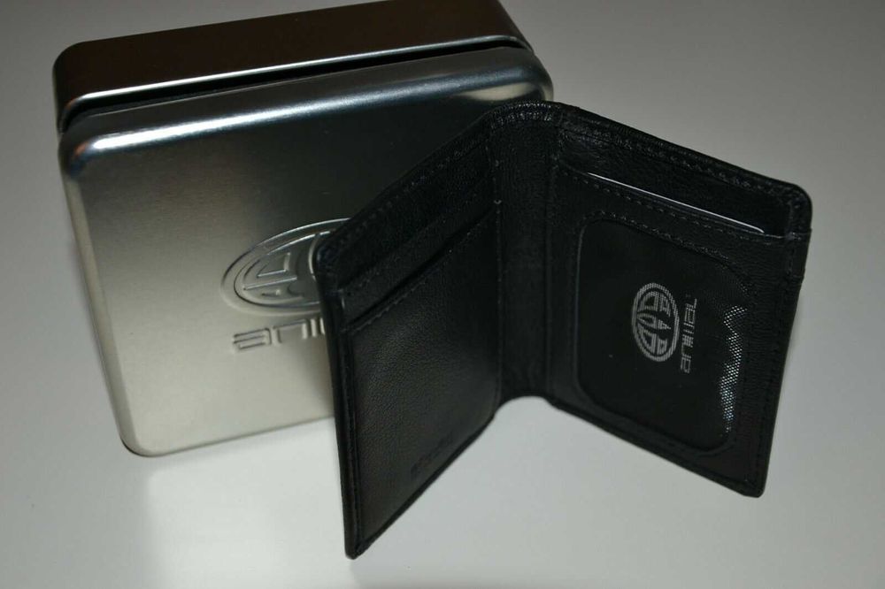 Nowy Portfel Męski Skórzany ANIMAL Gift Box Puszka 100% Oryginalny