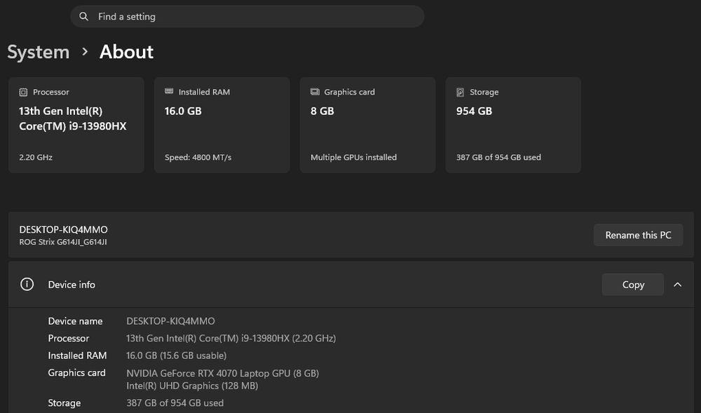 Asus ROG Strix G16