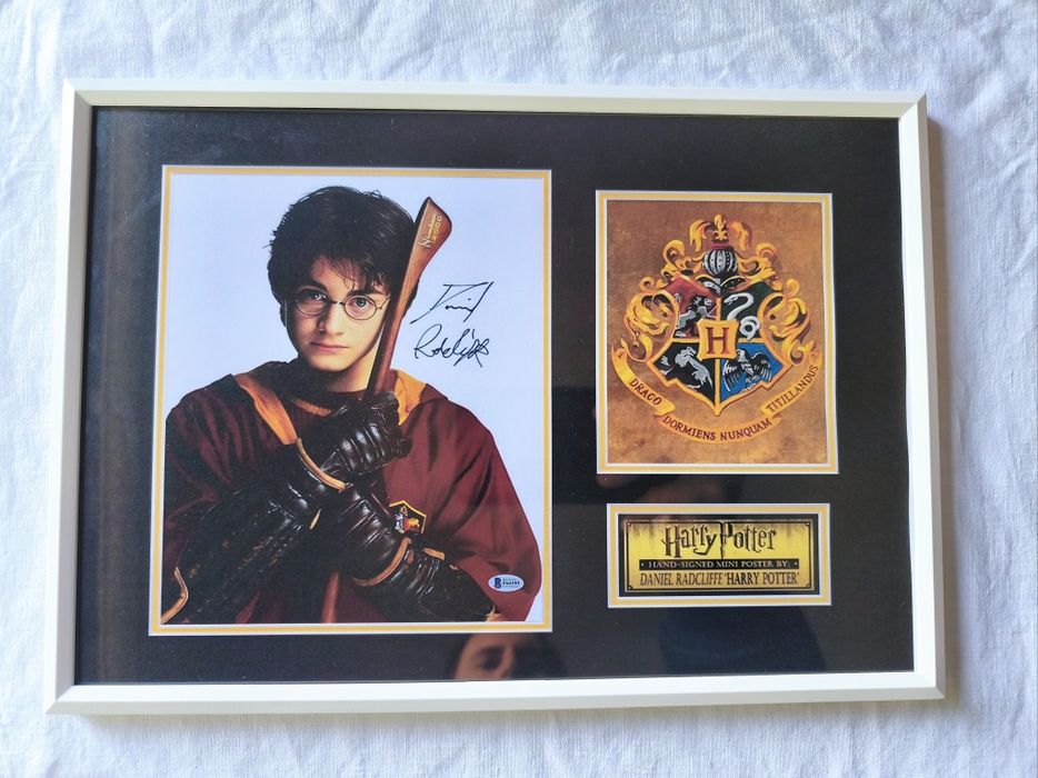 Moldura Filme Harry Potter com Autógrafo (A4)