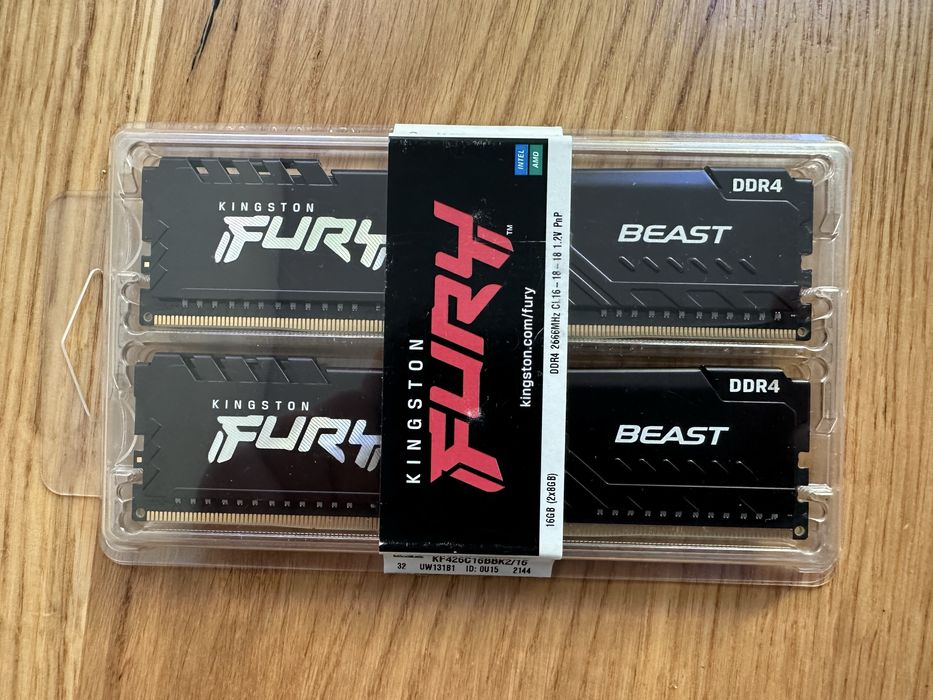 Pamiec DDR4 KINGSTON FURY BEAST 16GB 2x8GB 2666Mhz CL16 Poznań