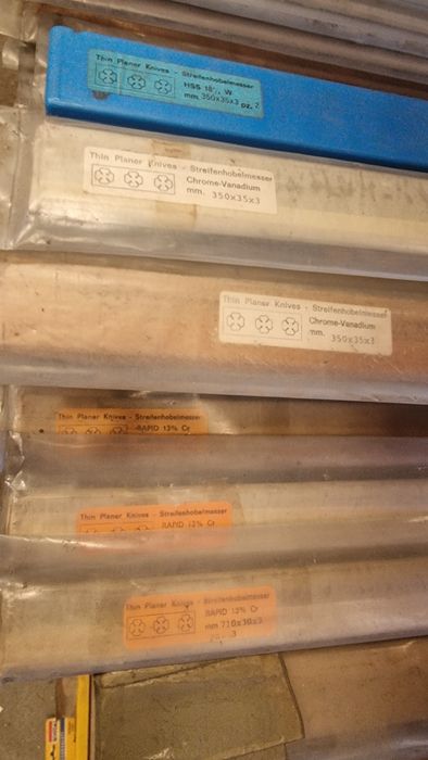 Laminas para plainas e desengrossadeira de 300 mm até 730mm temo