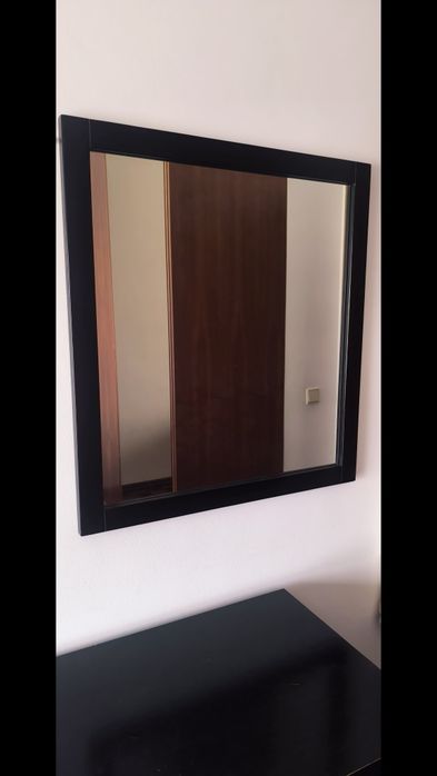 Mobília de quarto preto lacado