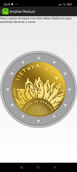 2€ Ucrânia - Liberdade, Salvar Ucrania, Juntos pela Ucrânia