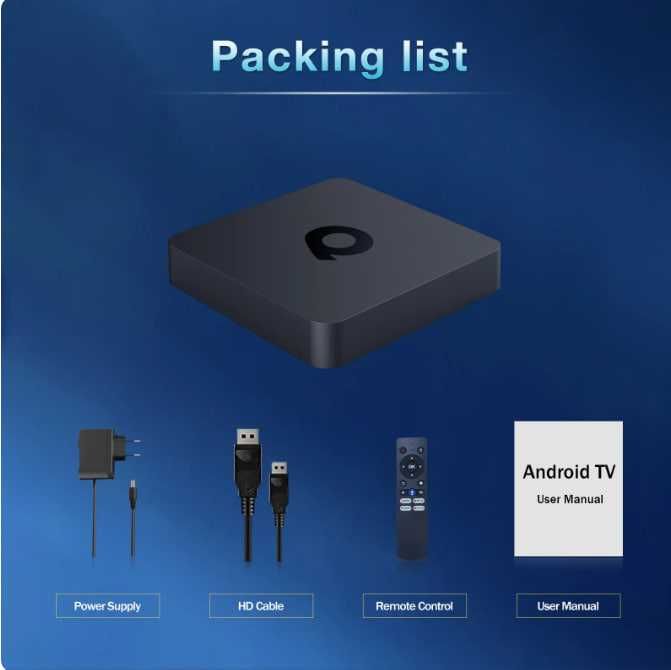 Box Android ATV Q1 2Gb RAM Comando Bluetooth Voz63825522595457122