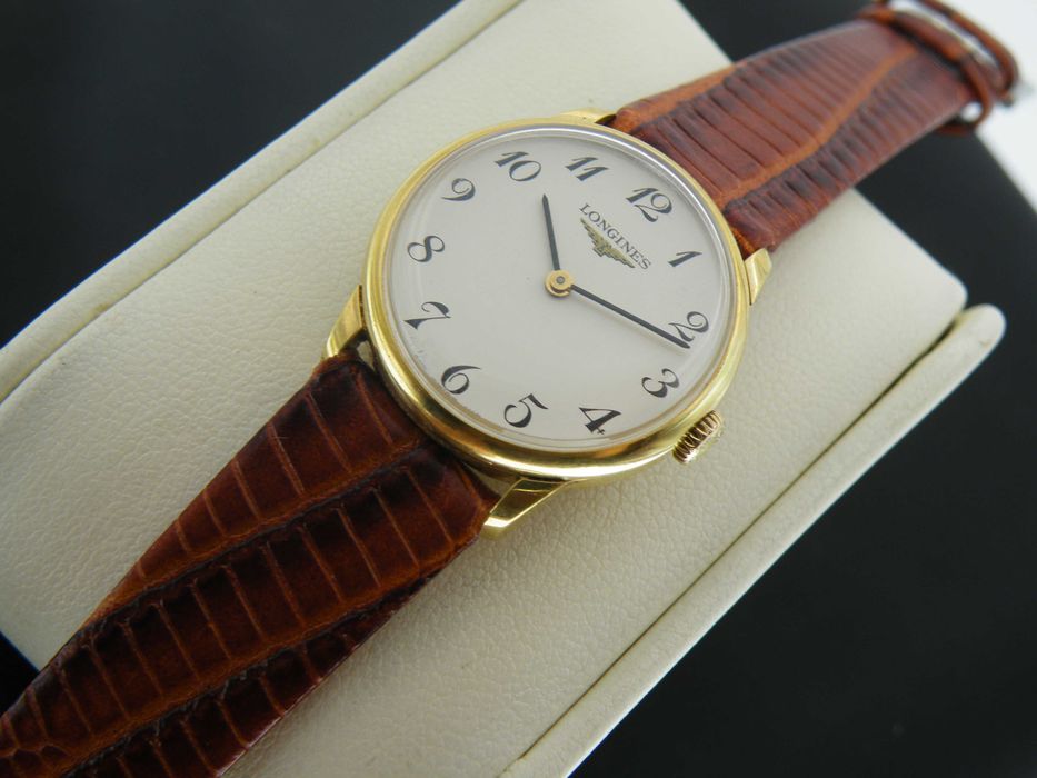 Longines Złocony Manualny Piękna Damka