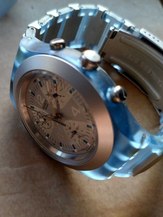 Swatch Irony Diaphane Chrono Rainstorm – SVCN4000