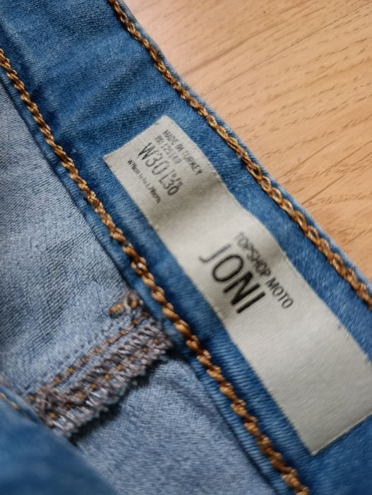 Jeansy rurki topshop Moto L