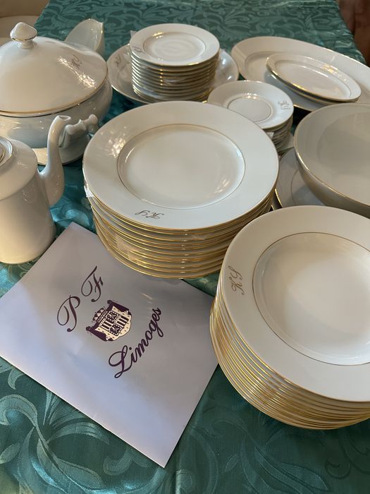 Serwis obiadowy Limoges zestaw 12 francuski