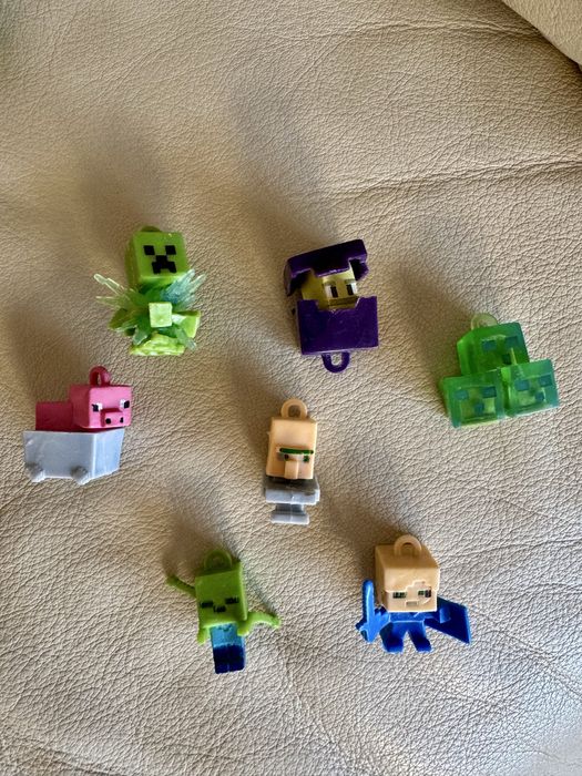 Міні фігурки майнкрафт кріпер шалкер стів свиня слизень