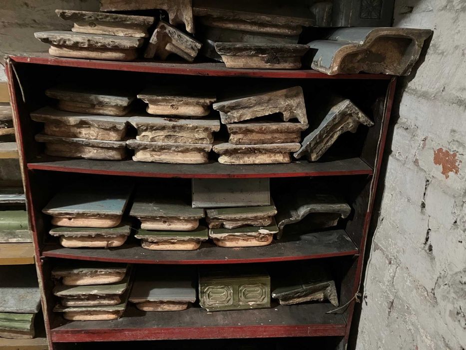 Kafle z rozbiórki pieca, cześć poniemieckie