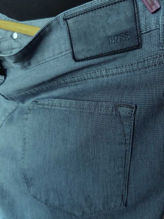 Джинсы (chino Hugo Boss jeans Germany w38 stretch grey.