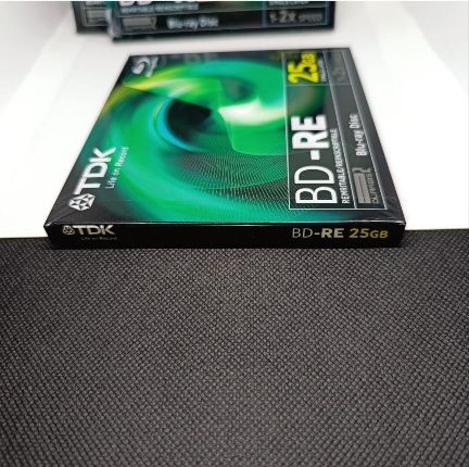 Pack de 3 Lot of 3 TDK BD-RE 25GB Blu-ray Rewritable Disc 1-2x Speed DURABIS2 - Novos/Selados