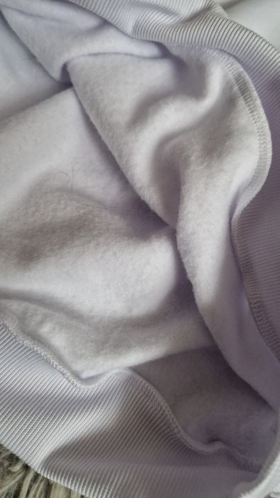Nowa bluza biała z krótkim zamkiem, stójką S