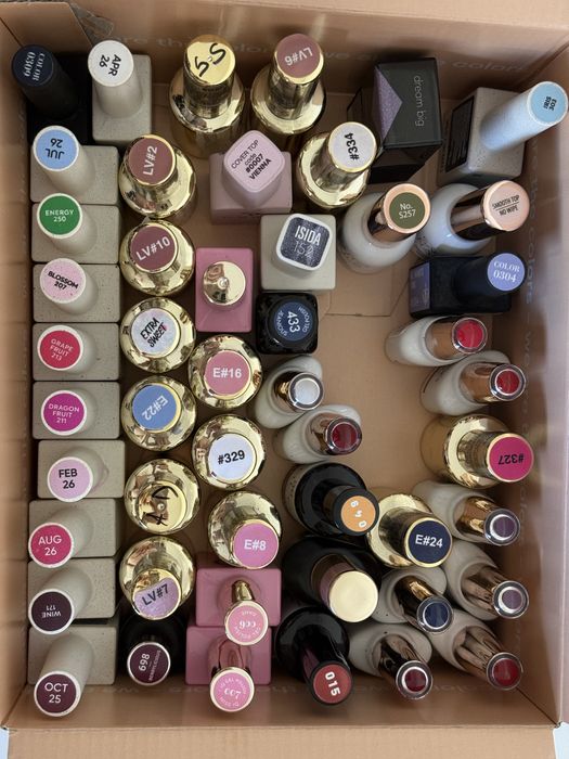 Zestaw kakierow hybrydowych indigo, spn, notd, jana nails i inne