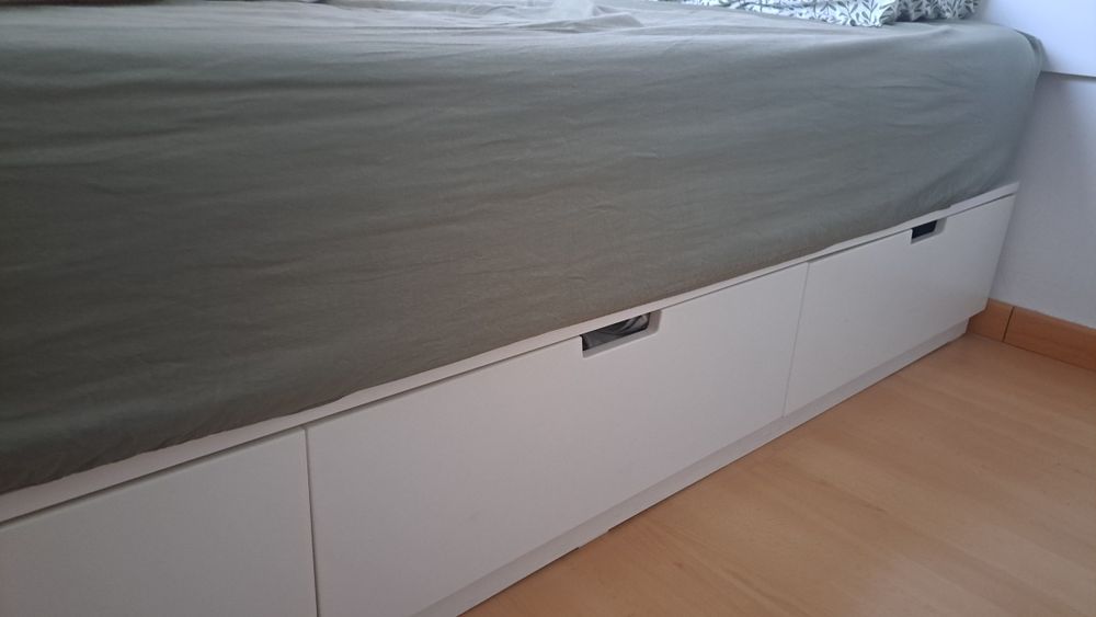 Cama de Casal NORDLI 160×200 cm