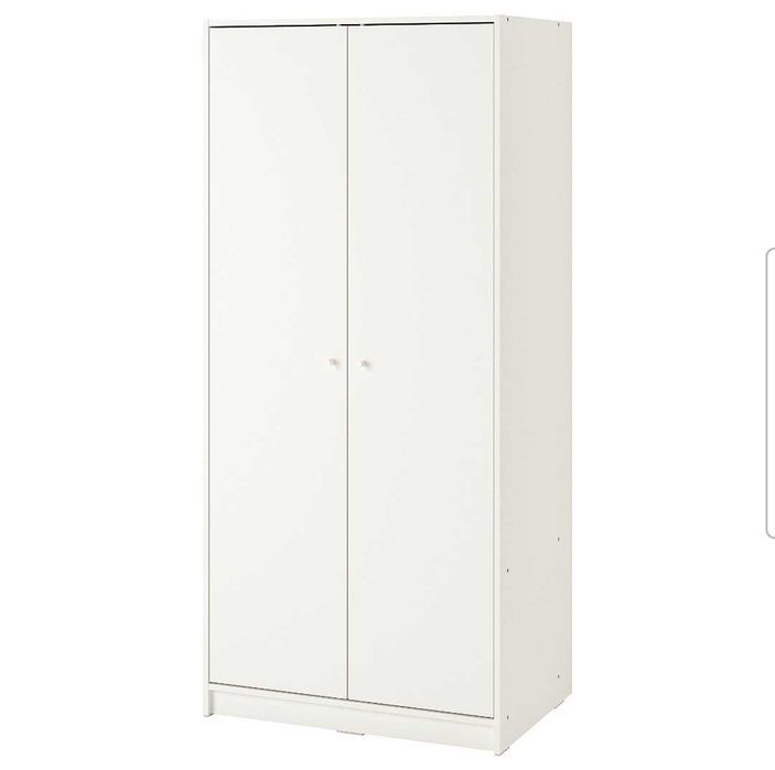 Roupeiro IKEA KLEPPSTAD c/2portas, branco, 79x55x176 cm - Bom estado | 2 unidades