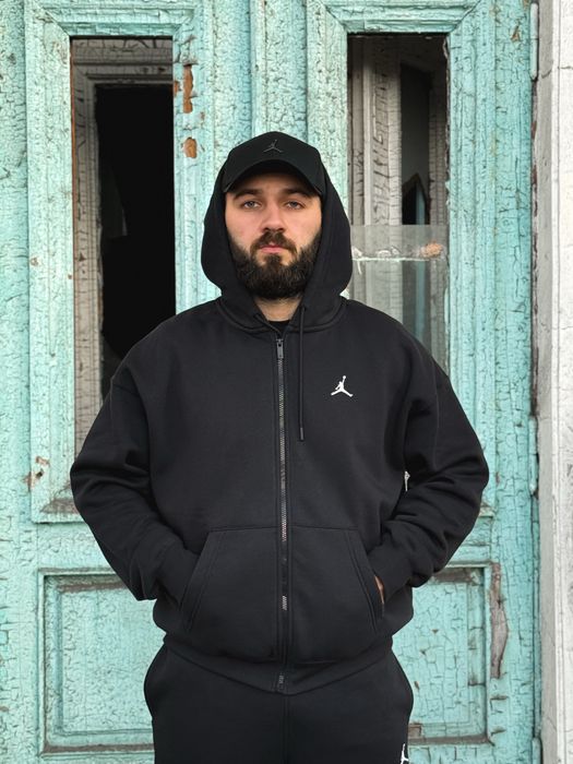 ОРИГІНАЛ‼️ Зіп-худі Air Jordan Brooklyn oversized оверсайз zip hoodie