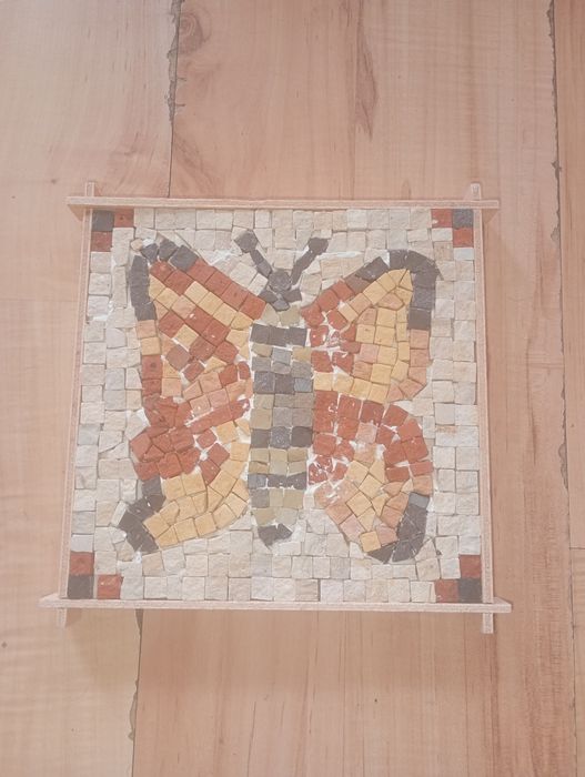 mozaika obraz obrazek MOTYL do powieszenia 19x19 cm