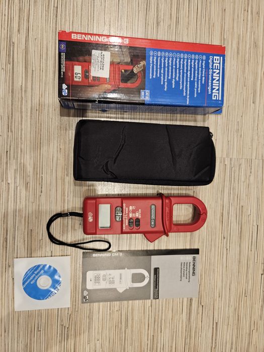 Nowy cyfrowy cęgowy miernik prądu Benning CM 3