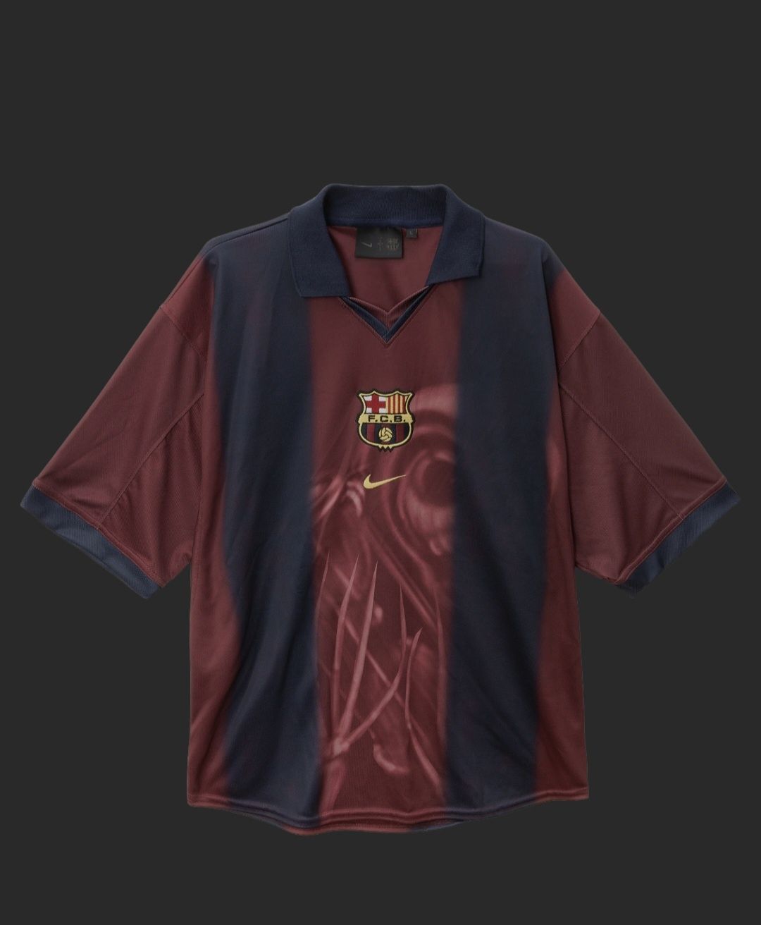 CJ X NIKE X FC Barcelona Retro 2000/01 Home skeleton jersey