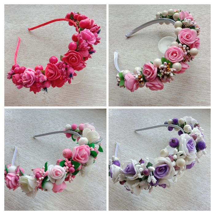 Любой 100 грн Обруч веночек ободок цветочный