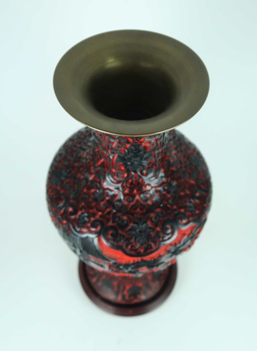 Grande jarra lacada - China - 38,5 cm