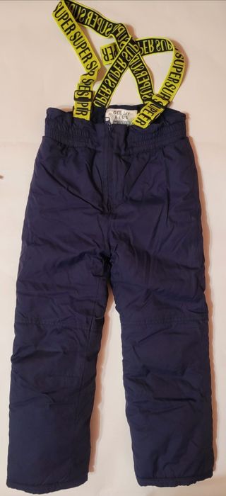 Дитячі утеплені штани на підтяжках.  6-8років