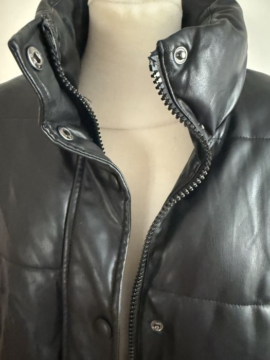 Raz zalozona kurtka Zara roz M z ekoskory